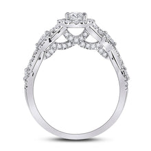 Load image into Gallery viewer, Dazzling Brilliance 1 Carat Round Diamond Halo Bridal Wedding Engagement Ring - Splendid Jewellery