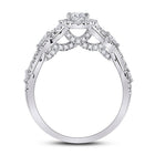 Dazzling Brilliance 1 Carat Round Diamond Halo Bridal Wedding Engagement Ring - Splendid Jewellery