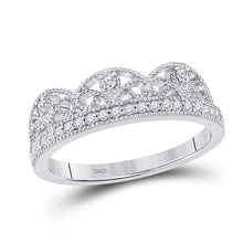 Load image into Gallery viewer, Dazzling Brilliance | 10kt White Gold Womens Round Diamond Band Ring 1/5 Cttw | Splendid Jewellery - Splendid Jewellery
