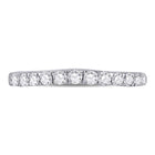 Dazzling Brilliance | 10kt White Gold Womens Round Diamond Single Row Band Ring 1/2 Cttw Top view from the 10Kt White Gold Womens Round Diamond Single Row Band Ring 1 2 Cttwpin221653 collection by Splendid Jewellery