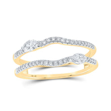 Load image into Gallery viewer, Dazzling Brilliance: 10kt Yellow Gold Womens Round Diamond Wrap Enhancer - Splendid Jewellery