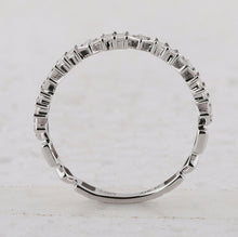 Load image into Gallery viewer, Dazzling Brilliance | 14kt White Gold Baguette Diamond Modern Band Ring 1/3 Cttw - Splendid Jewellery