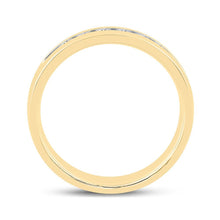 Load image into Gallery viewer, Dazzling Brilliance 14kt Yellow Gold Mens Diamond Wedding Band Ring 1/2 Cttw - Splendid Jewellery