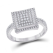 Load image into Gallery viewer, Dazzling Brilliance Diamond Cluster Ring - Splendid Jewellery