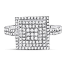 Load image into Gallery viewer, Dazzling Brilliance Diamond Cluster Ring - Splendid Jewellery