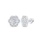 Dazzling Diamond Blossom Earrings - Splendid Jewellery