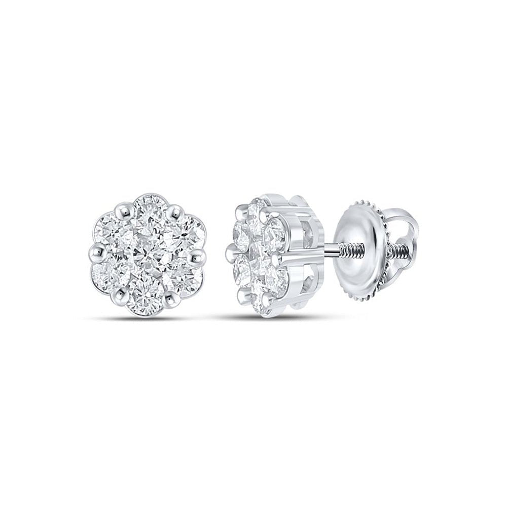 Dazzling Diamond Blossom Earrings - Splendid Jewellery