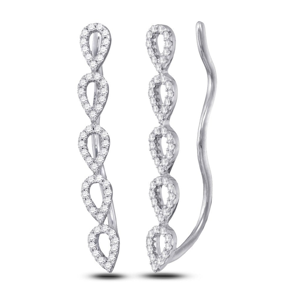 Dazzling Diamond Cascade Earrings - Splendid Jewellery