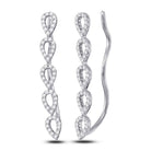 Dazzling Diamond Cascade Earrings - Splendid Jewellery