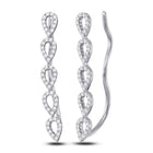 Dazzling Diamond Cascade Earrings - Splendid Jewellery