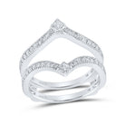 Dazzling Diamond Chevron Wrap Enhancer Wedding Band - Splendid Jewellery
