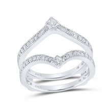 Load image into Gallery viewer, Dazzling Diamond Chevron Wrap Enhancer Wedding Band - Splendid Jewellery