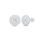 Dazzling Diamond Circle Earrings in 10kt White Gold - Splendid Jewellery