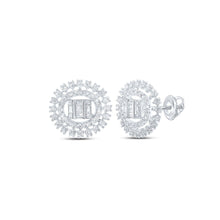 Load image into Gallery viewer, Dazzling Diamond Circle Earrings in 10kt White Gold - Splendid Jewellery