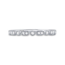 Load image into Gallery viewer, Dazzling Diamond Delight: 10kt White Gold Womens Round Diamond Stackable Band Ring 1/8 Cttw - Splendid Jewellery
