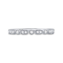 Load image into Gallery viewer, Dazzling Diamond Delight: 10kt White Gold Womens Round Diamond Stackable Band Ring 1/8 Cttw Front view from the 10Kt White Gold Womens Round Diamond Stackable Band Ring 1 8 Cttwpin228933 collection by Splendid Jewellery