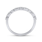Dazzling Diamond Delight: 10kt White Gold Womens Round Diamond Stackable Band Ring 1/8 Cttw Side 2 view from the 10Kt White Gold Womens Round Diamond Stackable Band Ring 1 8 Cttwpin228933 collection by Splendid Jewellery