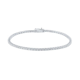 Dazzling Diamond Delight 3/4 Ct.t.w. White Gold Tennis Bracelet - Splendid Jewellery