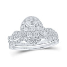Dazzling Diamond Delight Bridal Wedding Ring Set - Splendid Jewellery