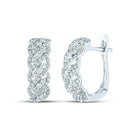 Dazzling Diamond Delight Hoop Earrings - Splendid Jewellery
