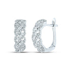 Dazzling Diamond Delight Hoop Earrings - Splendid Jewellery