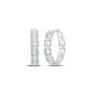 Dazzling Diamond Delight Hoop Earrings - Splendid Jewellery