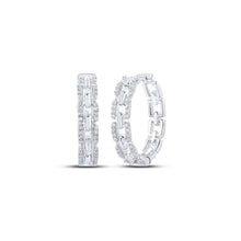 Load image into Gallery viewer, Dazzling Diamond Delight Hoop Earrings - Splendid Jewellery