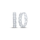 Dazzling Diamond Delight Hoop Earrings - Splendid Jewellery