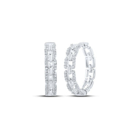 Dazzling Diamond Delight Hoop Earrings - Splendid Jewellery