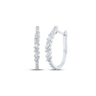 Dazzling Diamond Delight Hoop Earrings - Splendid Jewellery