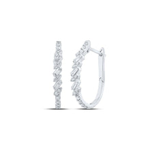 Load image into Gallery viewer, Dazzling Diamond Delight Hoop Earrings - Splendid Jewellery