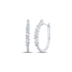 Dazzling Diamond Delight Hoop Earrings - Splendid Jewellery