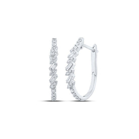 Dazzling Diamond Delight Hoop Earrings - Splendid Jewellery