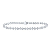 Load image into Gallery viewer, Dazzling Diamond Delight White Gold Fashion Bracelet - 2 Carat Total Weight - Splendid Jewellery