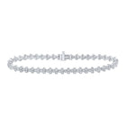 Dazzling Diamond Delight White Gold Fashion Bracelet - 2 Carat Total Weight - Splendid Jewellery