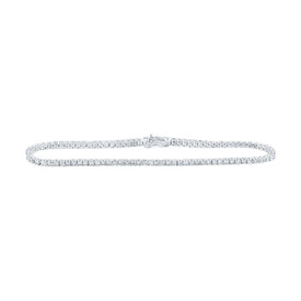 Dazzling Diamond Delight White Gold Fashion Bracelet - 2 Carat Total Weight - Splendid Jewellery