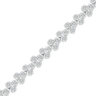 Dazzling Diamond Delight White Gold Fashion Bracelet - 2 Carat Total Weight - Splendid Jewellery