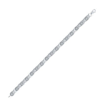 Load image into Gallery viewer, Dazzling Diamond Elegance - 10kt White Gold Womens Round Diamond Fashion Bracelet - Splendid Jewellery
