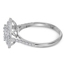 Load image into Gallery viewer, Dazzling Diamond Halo Cluster Ring - Splendid Jewellery