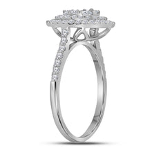 Load image into Gallery viewer, Dazzling Diamond Halo Cluster Ring - Splendid Jewellery