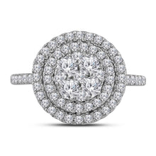 Load image into Gallery viewer, Dazzling Diamond Halo Cluster Ring - Splendid Jewellery