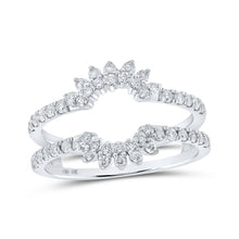 Load image into Gallery viewer, Dazzling Diamond Halo Wedding Band - 10kt White Gold Wrap Enhancer - Splendid Jewellery