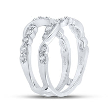 Load image into Gallery viewer, Dazzling Diamond Halo Wrap Enhancer Wedding Band - Splendid Jewellery