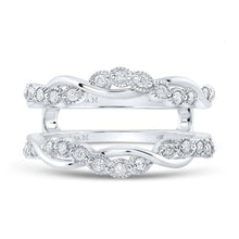 Load image into Gallery viewer, Dazzling Diamond Halo Wrap Enhancer Wedding Band - Second Side View