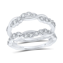 Load image into Gallery viewer, Dazzling Diamond Halo Wrap Enhancer Wedding Band - Splendid Jewellery