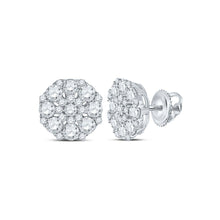 Load image into Gallery viewer, Dazzling Diamond Octagon Cluster Earrings - Splendid Jewellery