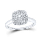 Dazzling Diamond Square Cluster Ring - Splendid Jewellery