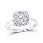 Dazzling Diamond Square Cluster Ring - Splendid Jewellery