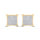 Dazzling Diamond Square Kite Earrings in 10kt Yellow Gold - Splendid Jewellery