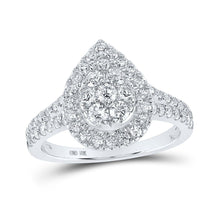 Load image into Gallery viewer, Dazzling Diamond Teardrop Cluster Ring - Splendid Jewellery